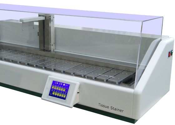 18 cylinders Pathology Lab Equipment 1000ml Automatic Tissue Stainer With Touch Screen