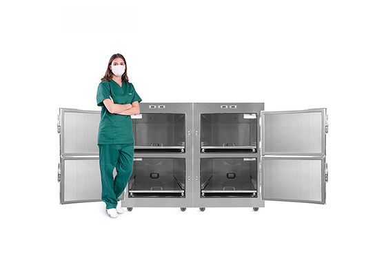 Stainless Steel Hospital Mortuary Freezer / Mortuary Body Fridges